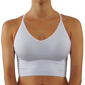 NWT Set 4pcs Criss Cross Bralette Crop Top Removable Padding